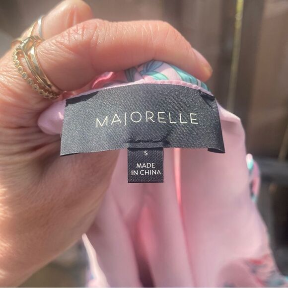 MAJORELLE Nina mini Dress in Pink Tropical Size small - Picture 10 of 11